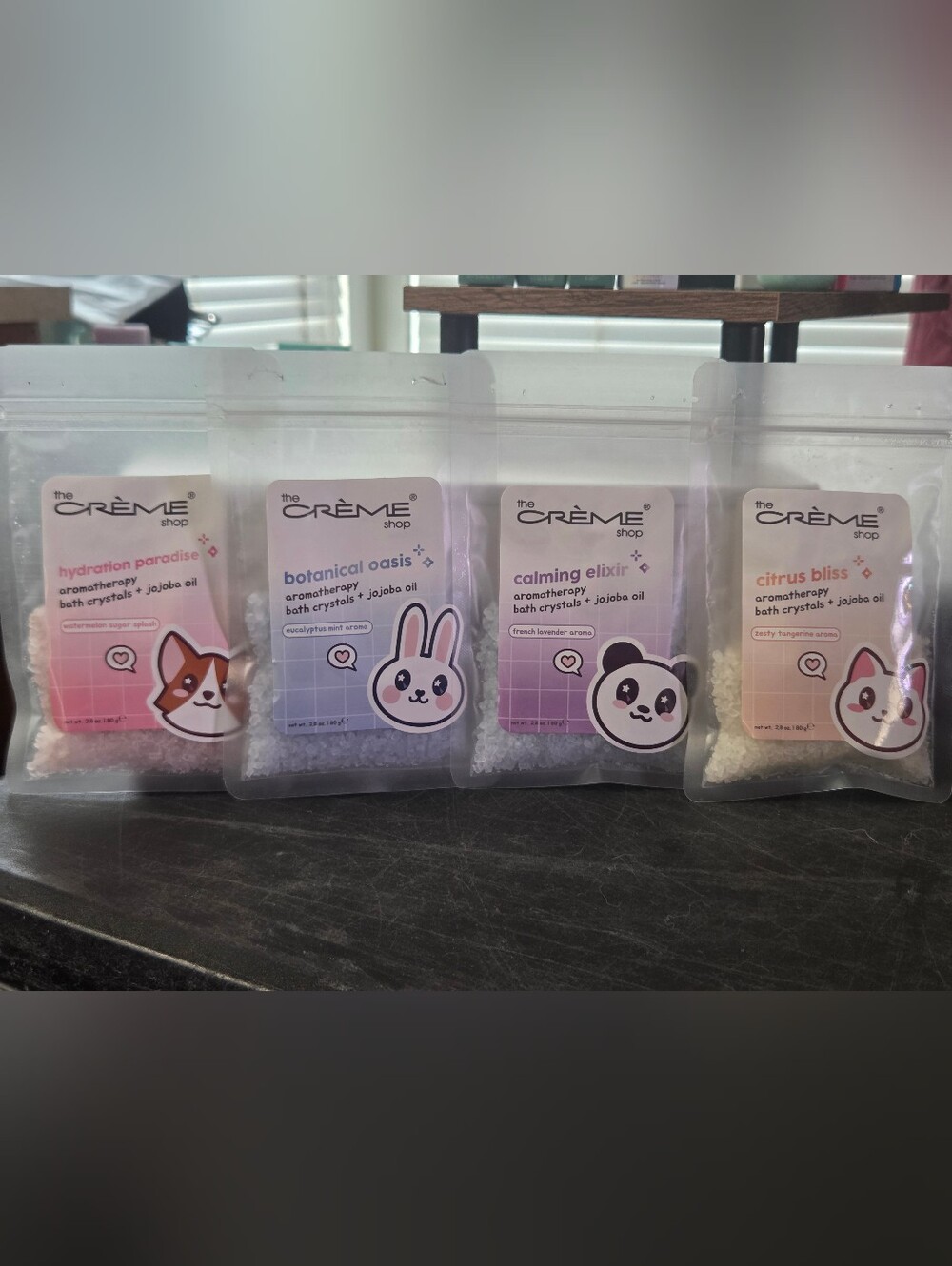 The Crème Shop Aromatherapy Bath Crystals w/ Jojoba Oil - Pick 1